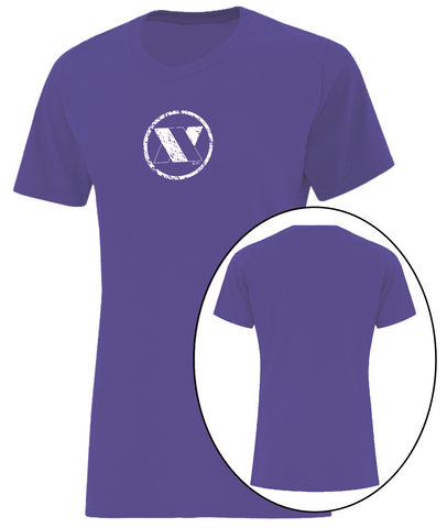 Avey Large Purple Ladies Casual Tee