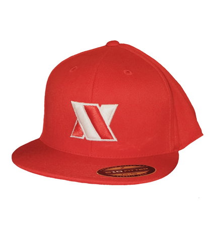 Avey Flatbill Flexfit Hat - Red